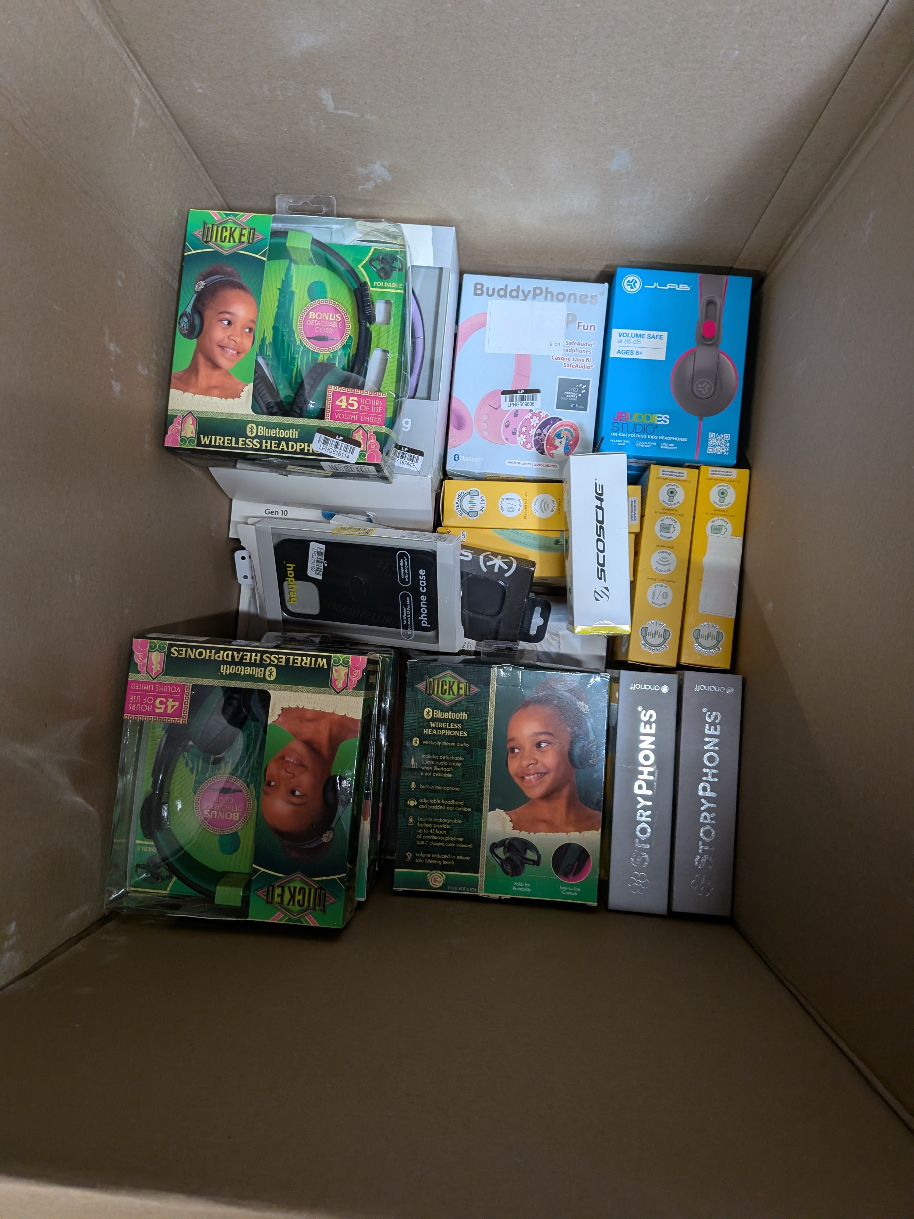Wholesale Box (electronics & accessories) 100pc minimum E2