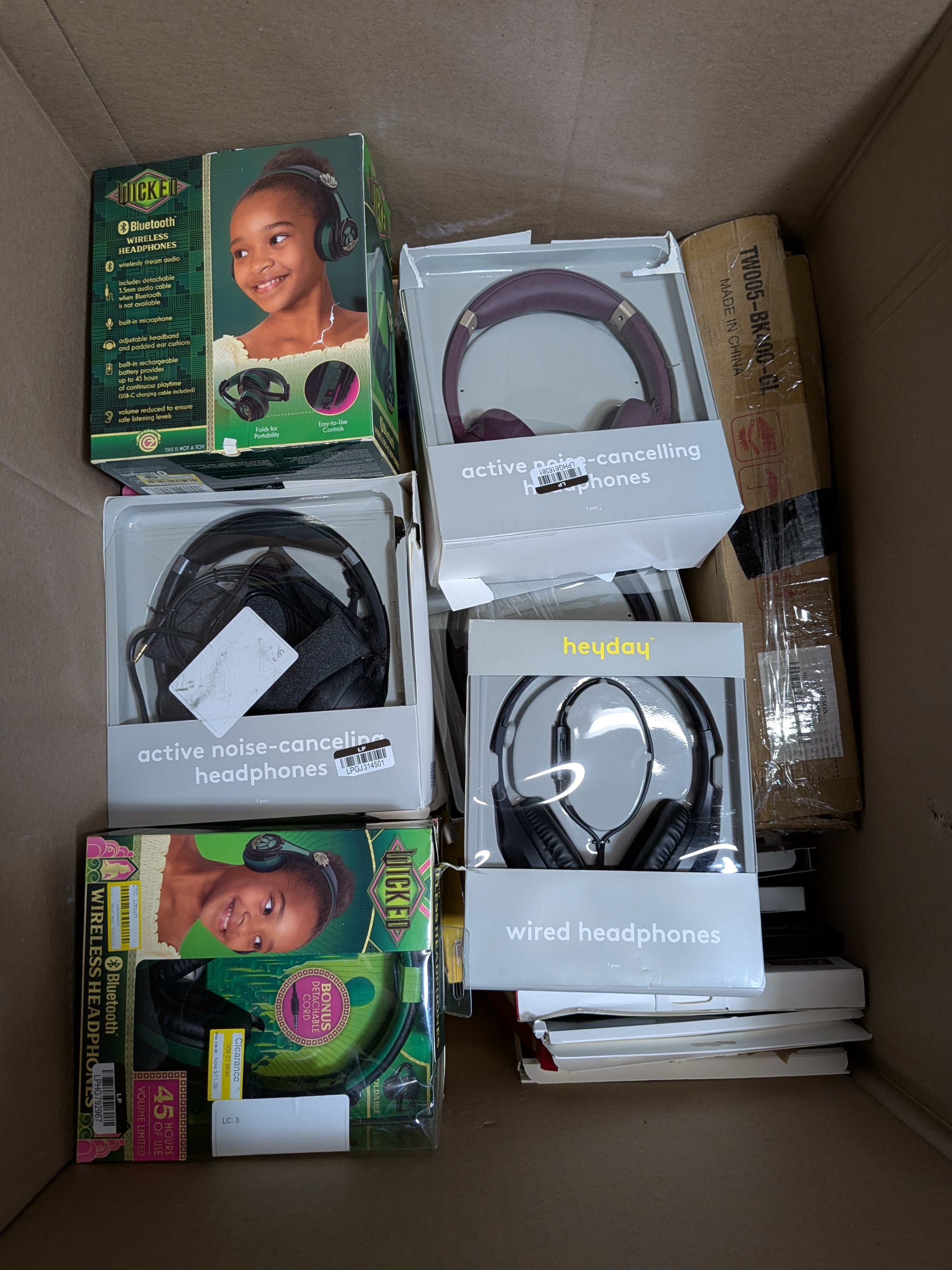 Wholesale Box (electronics & accessories) 100pc minimum E3