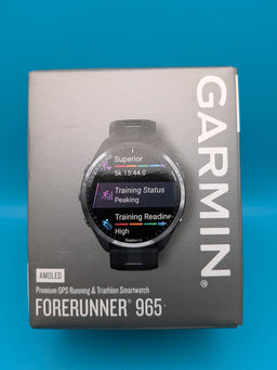 Garmin Forerunner 965 with Silicone Band -open box-