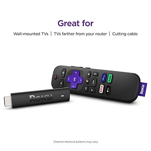 Roku Streaming Stick 4K Streaming Device with Voice Remote and Long-Range Wi-Fi