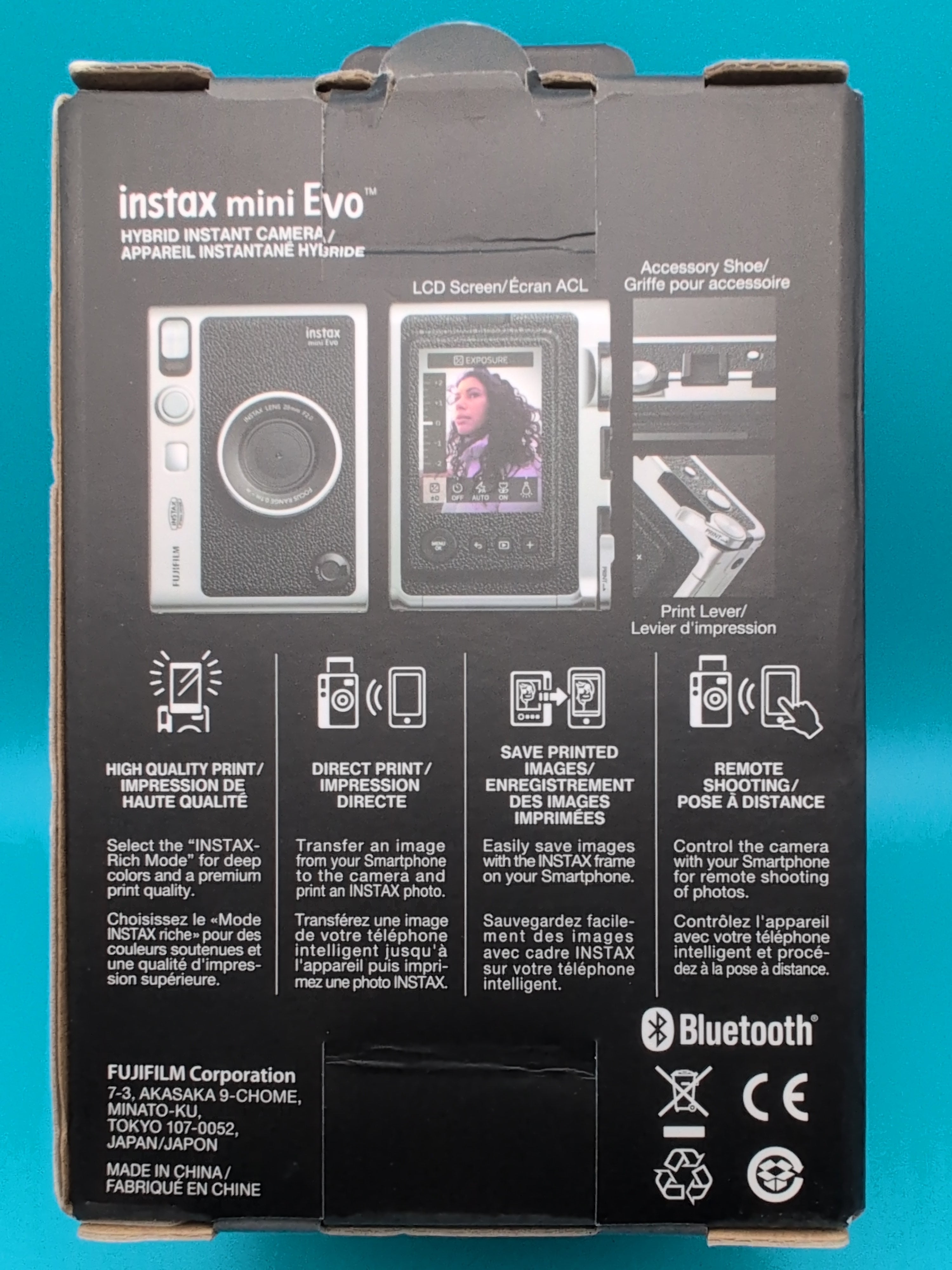 Instax Mini Evo Instant Film Camera - Black
