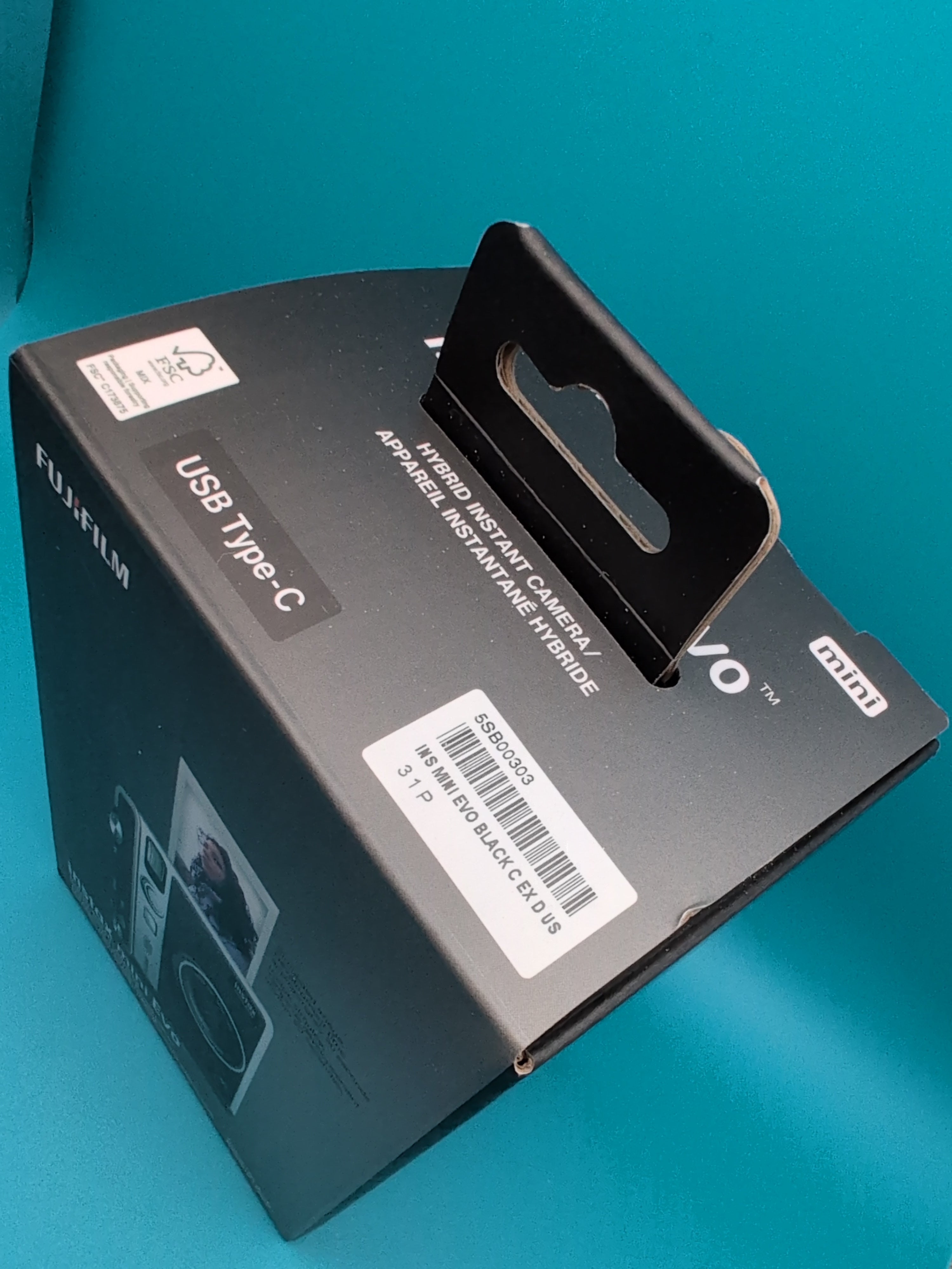 Instax Mini Evo Instant Film Camera - Black