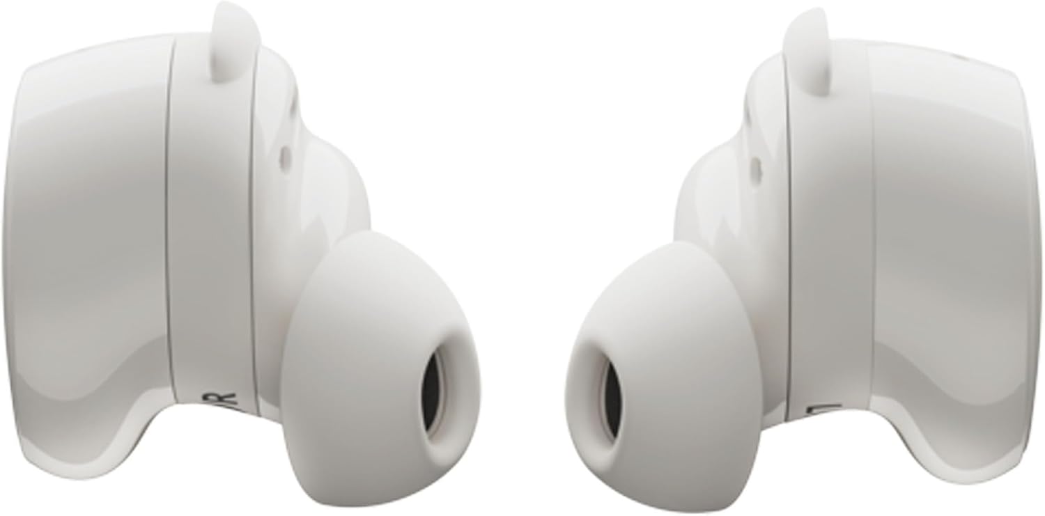 Bose QuietComfort Bluetooth Earbuds, True Wireless Earbuds with Active Noise Cancellation and Mic, Deep Bass, IPX4 Rating, Up to 8.5 Hours of Playtime, White