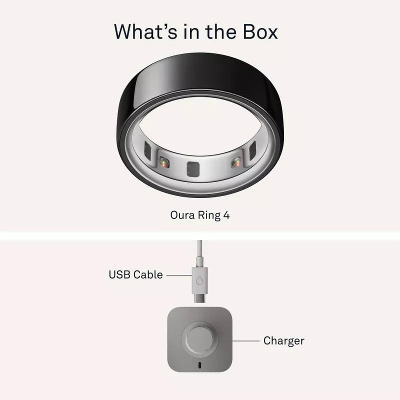 Oura Ring 4 Black Size 9