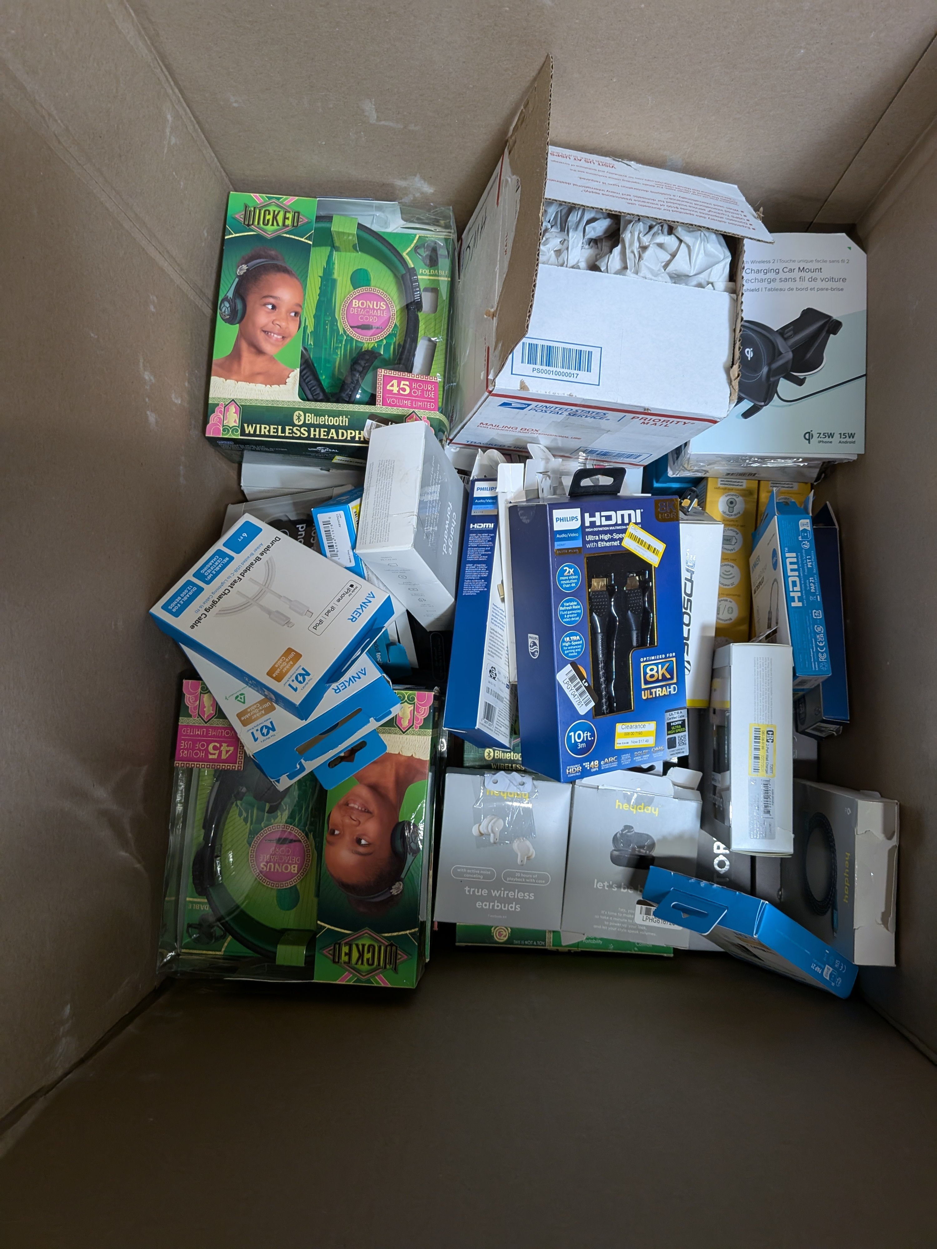 Wholesale Box (electronics & accessories) 100pc minimum  E2